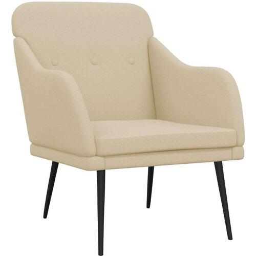  Fotelja krem 63 x 76 x 80 cm od tkanine - Krema 1 Slike