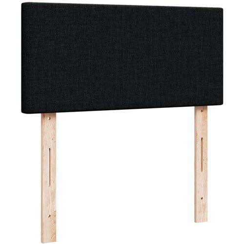 VidaXL box spring krevet s madracem crni 90x190 cm od tkanine Slike