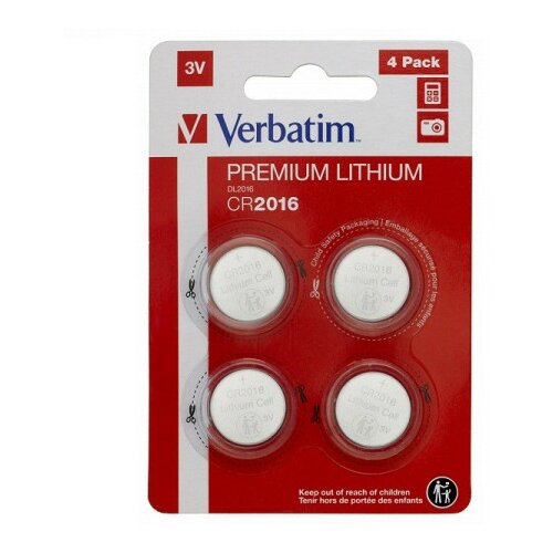 Baterija Verbatim CR2016 lithium baterija 3V 4PACK 49531 ( CR2016V4/Z ) Cene