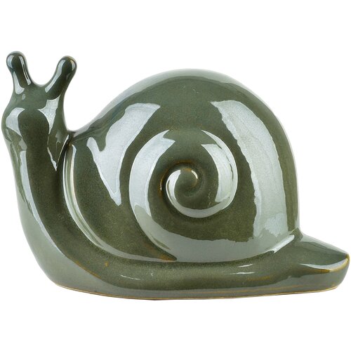 Mondex Mave Green Keramična Figura Polža 19X11X11Cm, (5000191633) Cene
