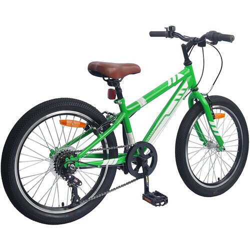  Planinski Bicikl 20 Inča 6-Speed za 5-8 godina Zelena Slike