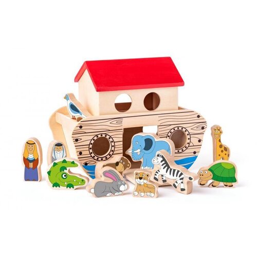 Molarem Home Drvena Noina arka s figurama 19x22,5x12,5 cm Cijene