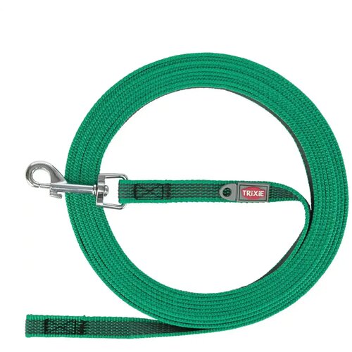 Trixie tragački povodac za pse, gumiran, bez omče crna 10 m/15 mm Slike