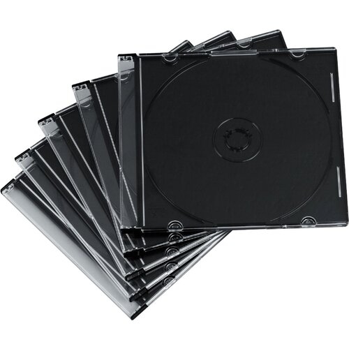 Hama 1x50 CD Jewel Case SlimLine Transparent-black 51269 Slike