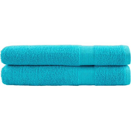 vidaXL Premium brisače 2 kos turkizna 100x200 cm 600 gsm 100 % bombaž Cene