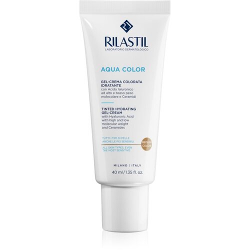 Rilastil Aqua Color gel krema za toniranje s hidratantnim učinkom nijansa Medium 40 ml Cijene