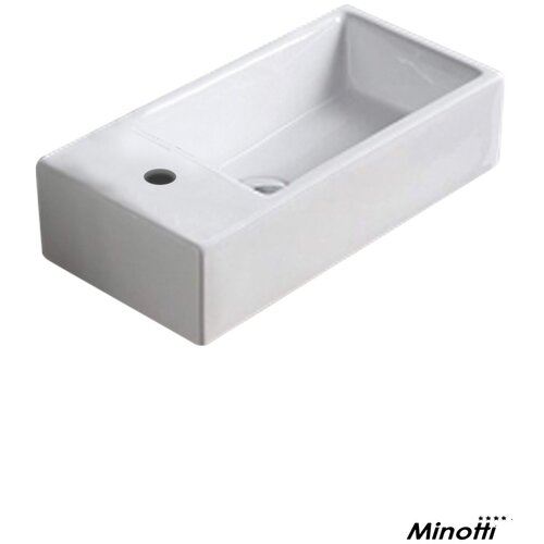 Minotti nadgradni lavabo za kupatilo 40,5x20,5cm desni Slike