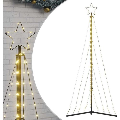vidaXL Lučke za novoletno jelko 339 LED diod hladno tople bele 187 cm Cene