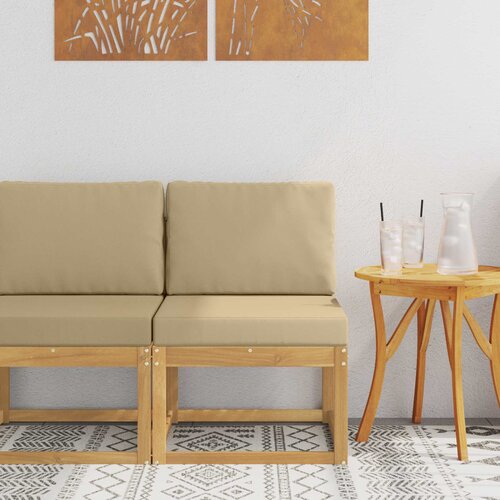  Set vanjskih sofa Bijela i bež 59 x 63 x 73 cm Cijene