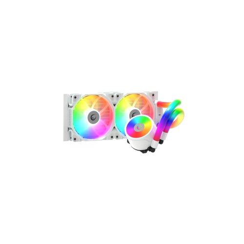 CPU hladnjak AIO Liquid RAMPAGE ICEBLADE C6 white, 72CFM, 2000RPM, ARGB, AM5/LGA1700 240mm Cijene