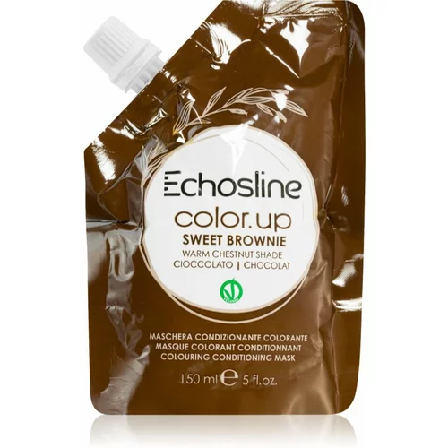 EchosLine Color Up barvna maska z hranilnim učinkom odtenek Sweet Brownie 150 ml