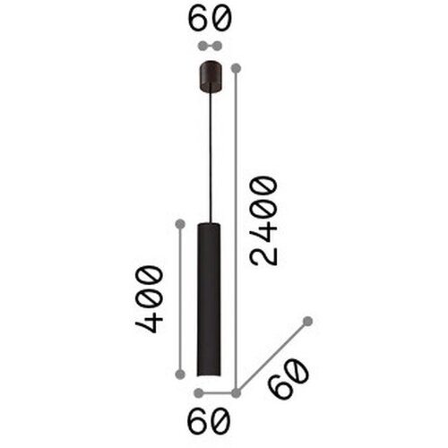 Lesnina XXXL Ideal Lux - LED luster na sajli LOOK 1xGU10/7W/230V CRI 90, prečnik 6 cm, crna Slike