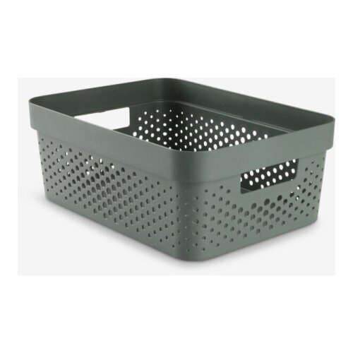  Korpa 11ltr. plastika tamno zelena Slike