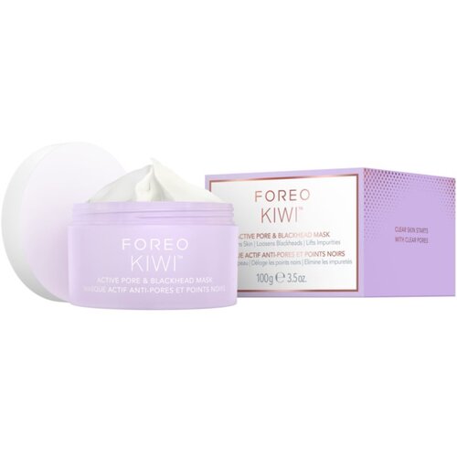 Foreo KIWI&amp;trade; Active Pore &amp;amp; Blackhead Mask maska za či&amp;scaron;čenje por proti črnim pikicam 100 g Slike