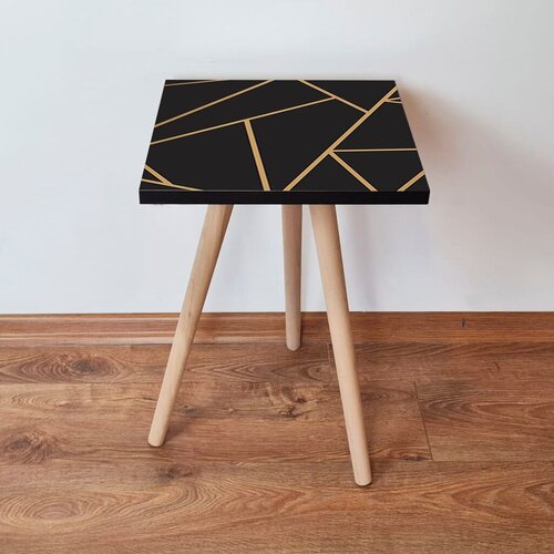 Hanah home Club sto Shp334, 35x42x35 cm, Crni Cene