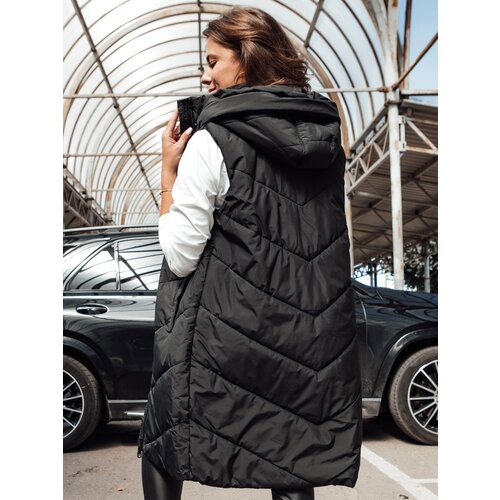 DStreet Women's long vest LIDMAN black Slike