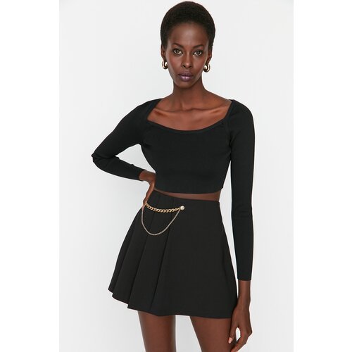 Trendyol Black Accessory Short Skirt Slike