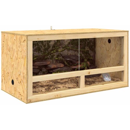  Terarij Smeđa 100 x 50 x 50 cm OSB Slike