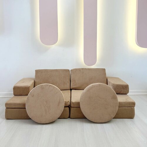 Atelier Del Sofa puzzle - camel camel 2-Seat sofa-bed Slike