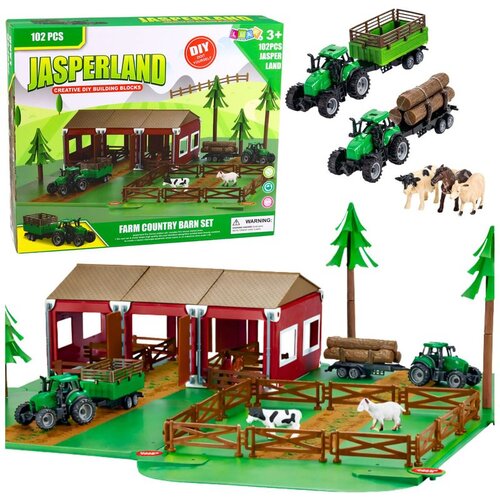  Farmarski set traktora sa životinjama, 102 dijela. Cene