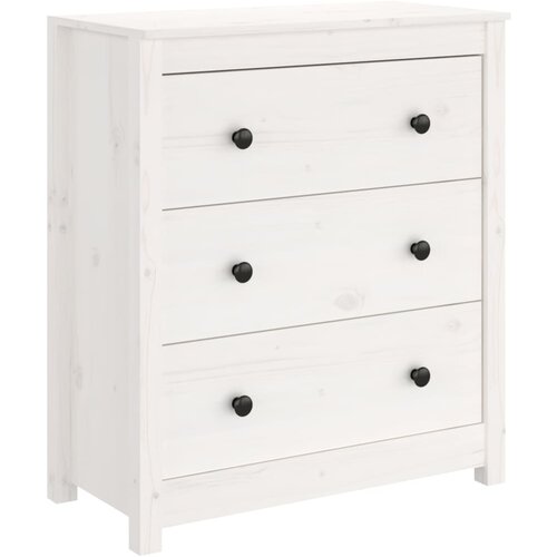 Maison Chic Komoda - Predalnik bela 70x35x80 cm trdna borovina, (21716488) Slike