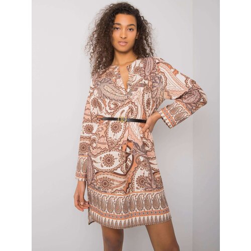 Italy Moda Dress-DHJ-SK-5766-1.32X-beige Slike