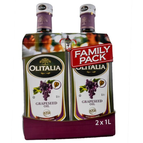 Olitalia family pack ulje od koštice grožđa, 2x1L Slike