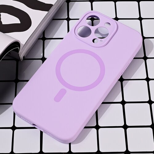 Torbica Magsafe Pure color za iPhone 15 Pro Max 6.7 lila Slike