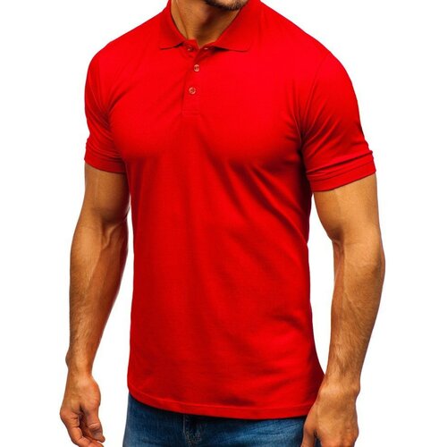 DStreet Stylish Men's Polo Shirt Bolf 9025 - Red, Cene