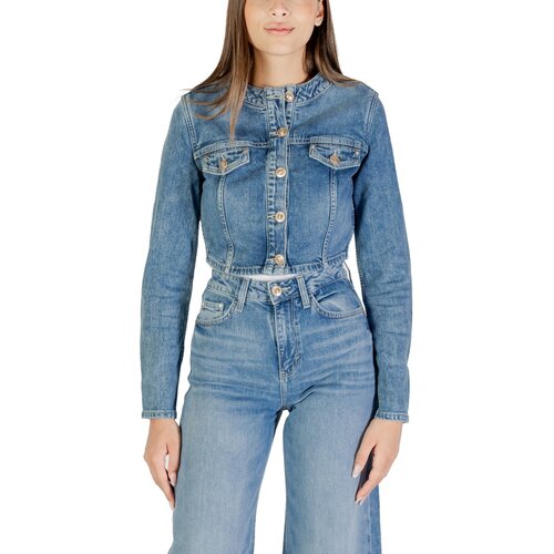 Guess GEMMA CROP JACKET W5YN53 D5QP2 Plava Slike