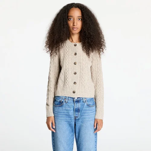 Levi's PRIMROSE CABLE CARDIGAN Bež