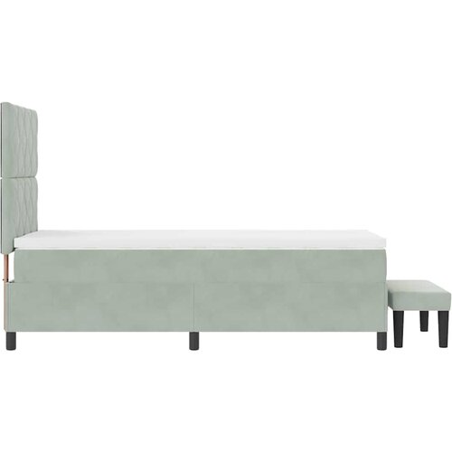  Krevet s opruga kutije Svijetlo siva 200 x 90 cm Bar&amp;scaron;un Slike