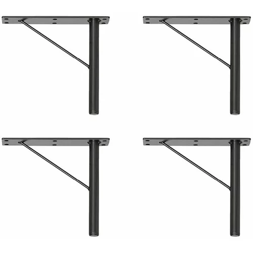 Hammel Furniture Črne kovinske noge za omare v kompletu 4 kosov Mistral & Edge by Hammel - Hammel Furniture