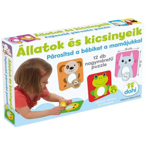 Mađarski proizvođač Životinje i Njihovi Mladići Puzzle za Uparivanje Cene