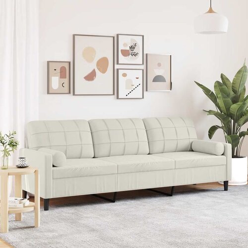  Trosjed s ukrasnim jastucima krem 210 cm bar&scaron;unasti Cene