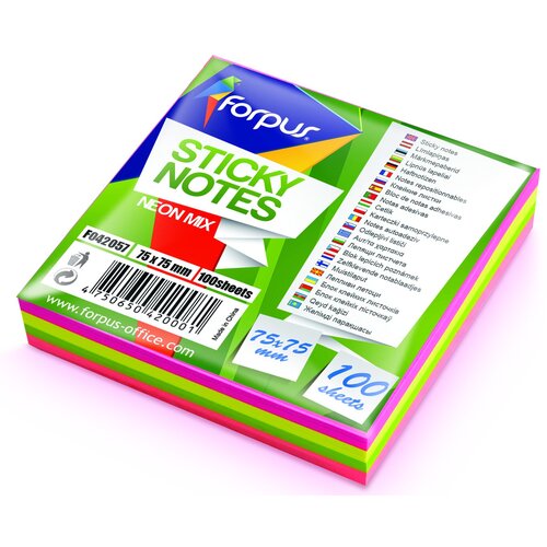  Samoljepivi blok 75 x 75, neon mix Cijene