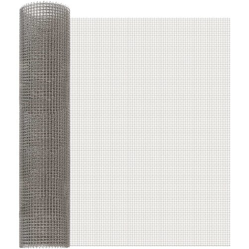 vidaXL Mrežna zaslona 60 x 500 cm 3 Mesh Inox 201 Srebrna, (5000301739) Cene