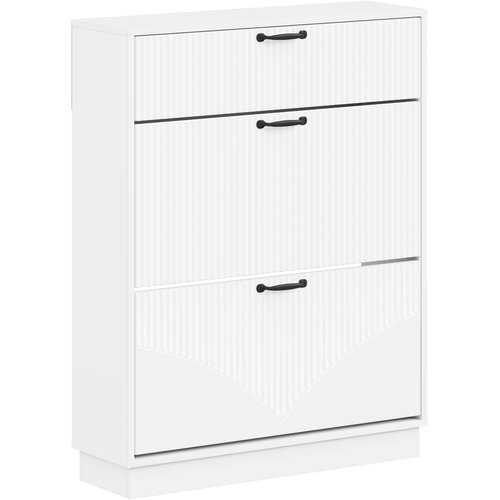  Ormar za cipele HOORN 78 x 24 x 100 cm Konstruirano drvo Bijela Cene