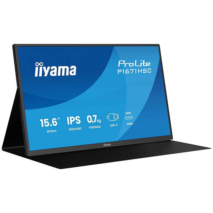 Iiyama desktop fhd, speakerc , leather cover , b c P1671HSC-B1 Cene