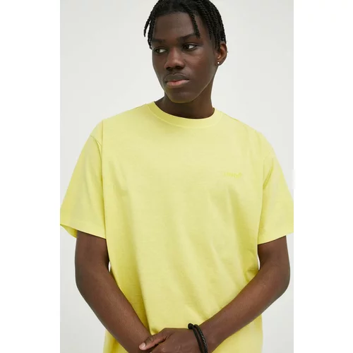 Levi's Bombažna kratka majica rumena barva