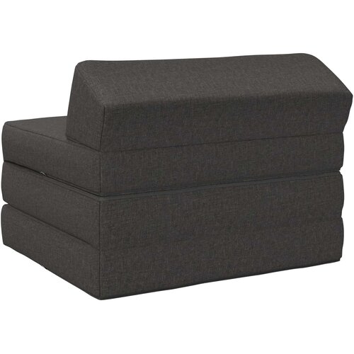 SOFA na razvlačenje Tamnosiva 200 x 70 x 10 cm Tkanina Slike