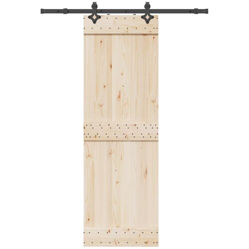 VidaXL Pribor za klizna vrata 152,5 cm čelični crni Slike