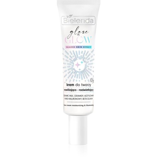 Bielenda GLAZE & GLOW vlažilna in posvetlitvena krema za obraz za suho kožo 50 ml Cene