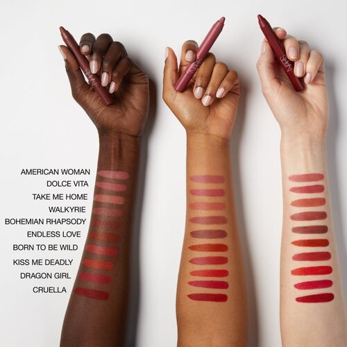 Nars POWERMATTE HIGH-INTENSITY LIP PENCIL dolgoobstojni svinčnik za ustnice z mat učinkom odtenek KISS ME DEADLY 2,4 g Slike