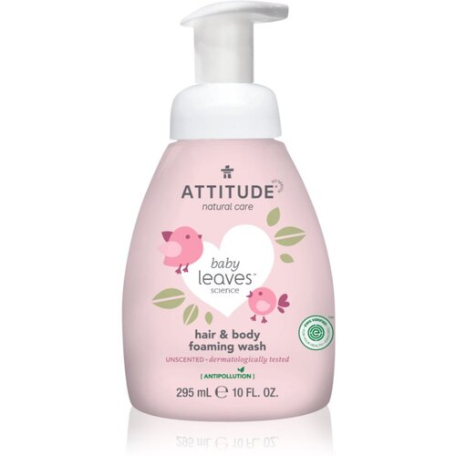 Attitude Baby Leaves Unscented pjena za pranje 2 u 1 za djecu 295 ml Cijene