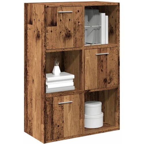 VidaXL Polica za knjige Staro drvo 60,5x30x90 cm Konstruirano drvo Slike