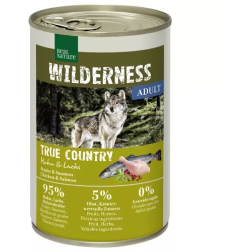 Real Nature Wilderness Adult piletina s lososom 400 g Cene