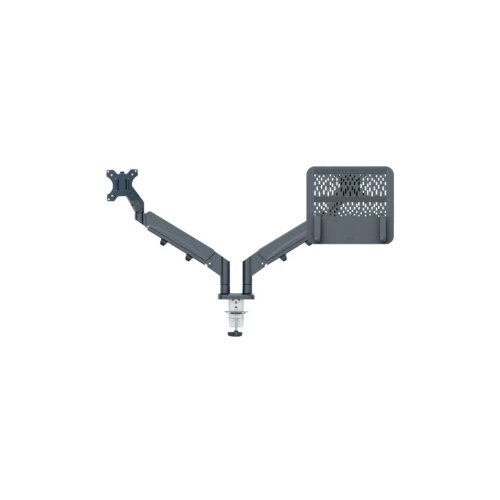 Leitz nosač za monitor Monitor+Laptoparm Ergo 1 Zaslon(i) 81,3 cm (32&amp;quot;) tamnosiva podesiv po visini, vrtljivi nosač, mog Slike