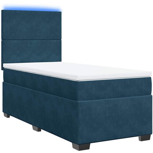 Box spring krevet s madracem plavi 80 x 200 cm bar&amp;scaron;unasti Slike