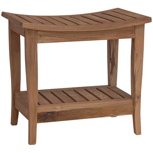  Stolić za kupatilo Prirodna 50 x 35 x 45 cm Čvrsto teak drvo Slike